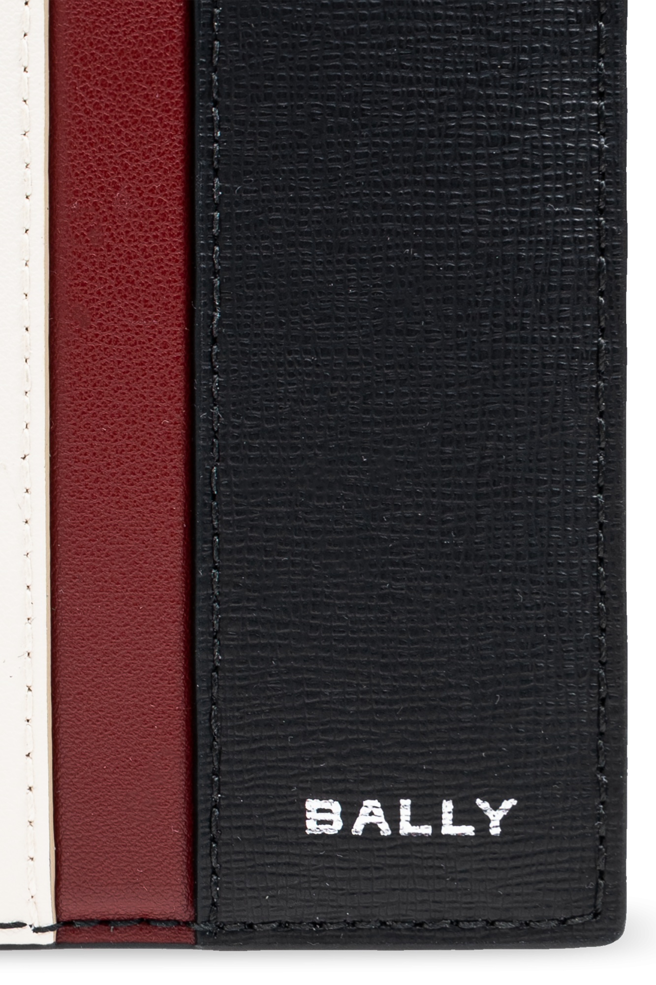 Shop Bally Band Logo Detailed Wallet In Black