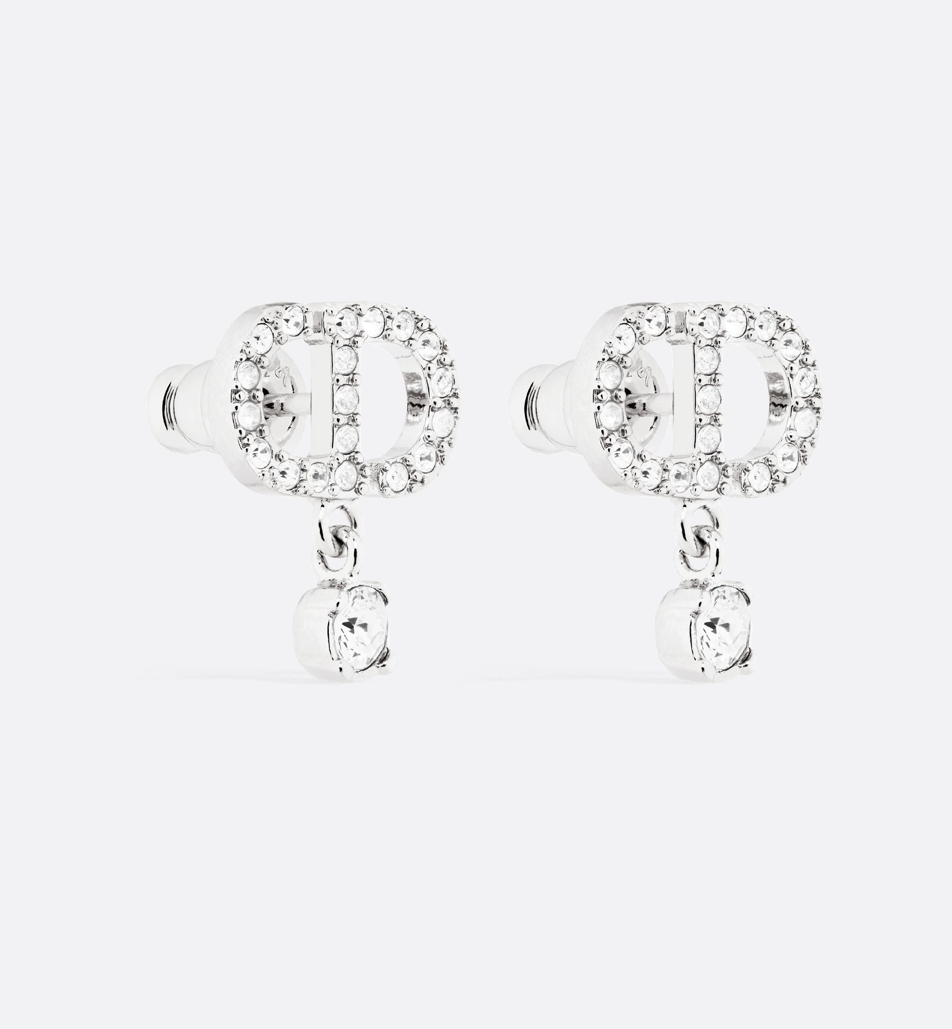 Dior Petit Cd Earrings In Metallic