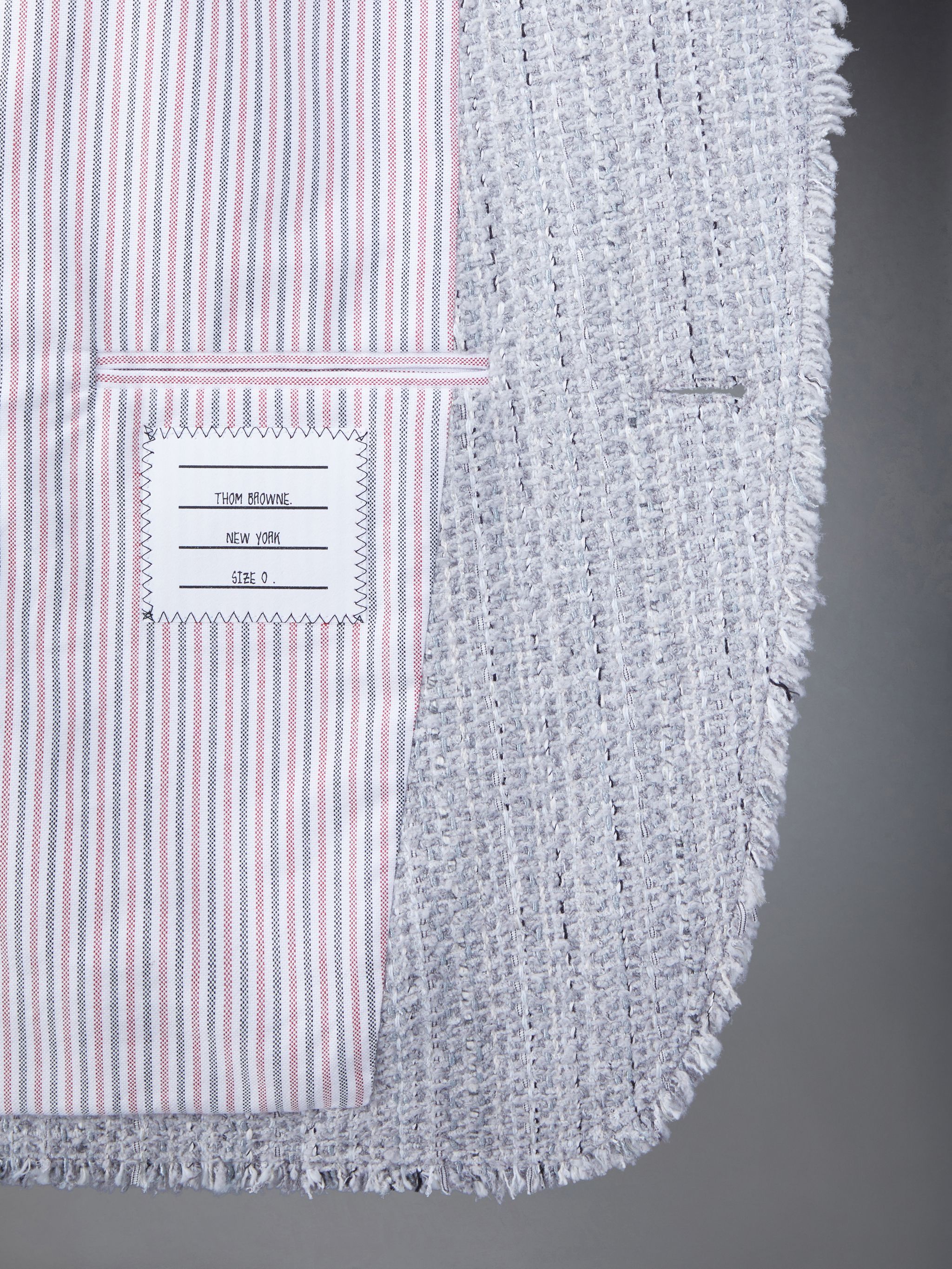 Shop Thom Browne 4-bar Stripe Blazer In White