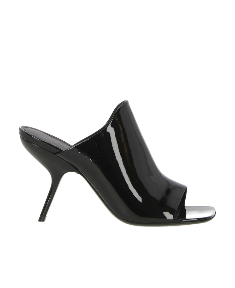 Ferragamo Era Peep Toe Slide Sandal In Black