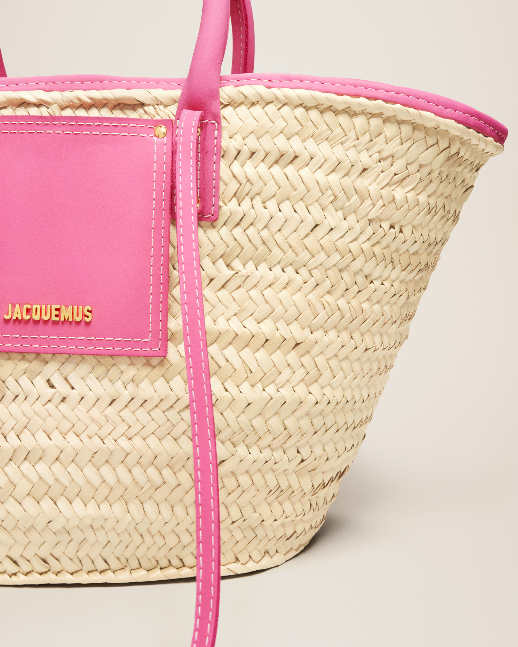 Jacquemus Neutral Le Panier Soli Tote Bag In Nude