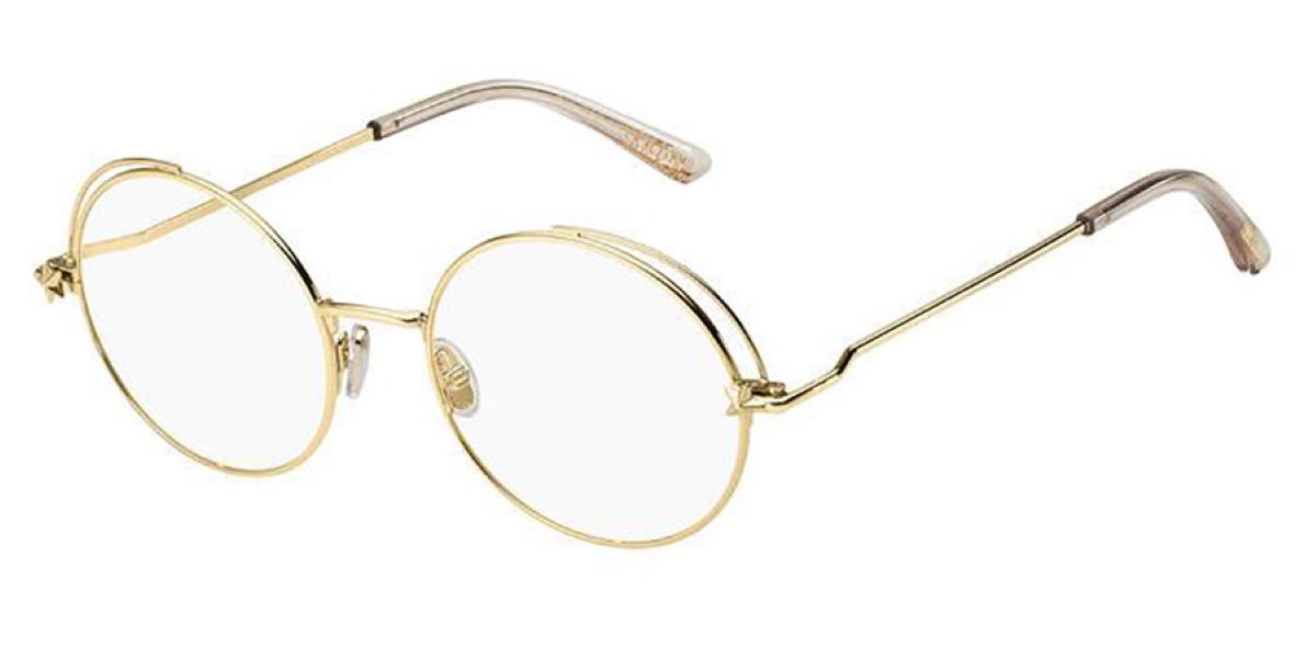 Jimmy Choo Eyewear Round Frame Glasses In White