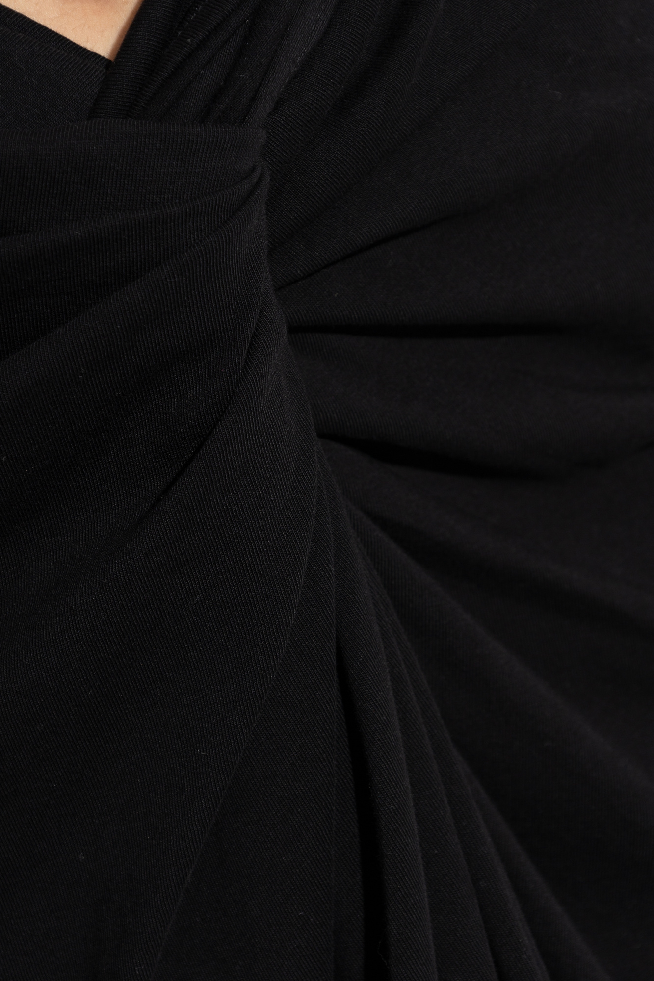 Dries Van Noten Draped Skirt In Black
