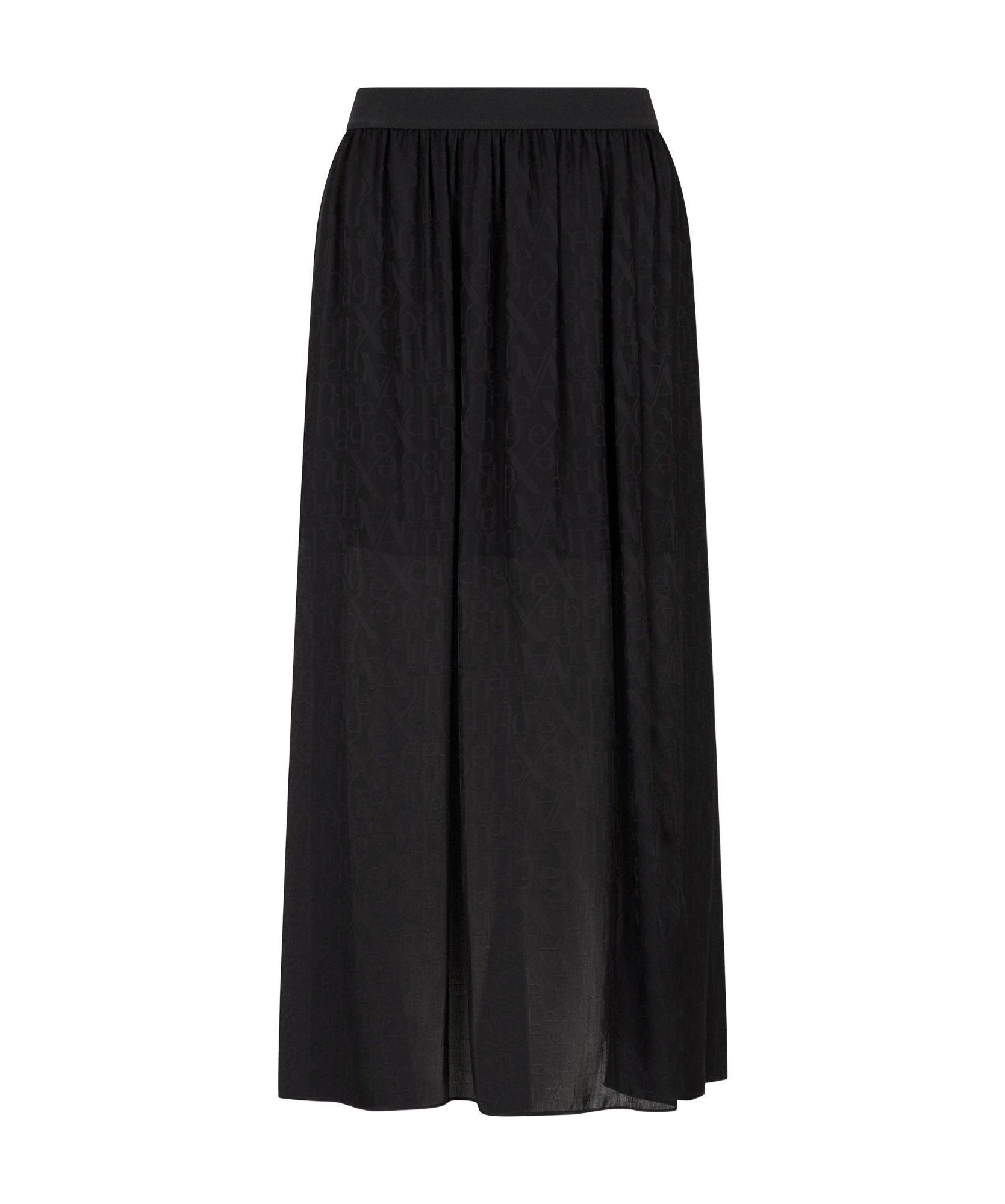 Armani Exchange Slit Skirt In Black
