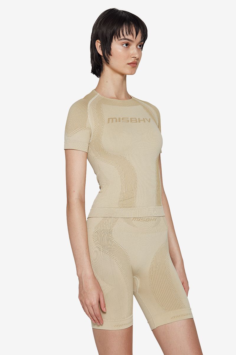 Misbhv Sport Short-sleeved T-shirt In Nude