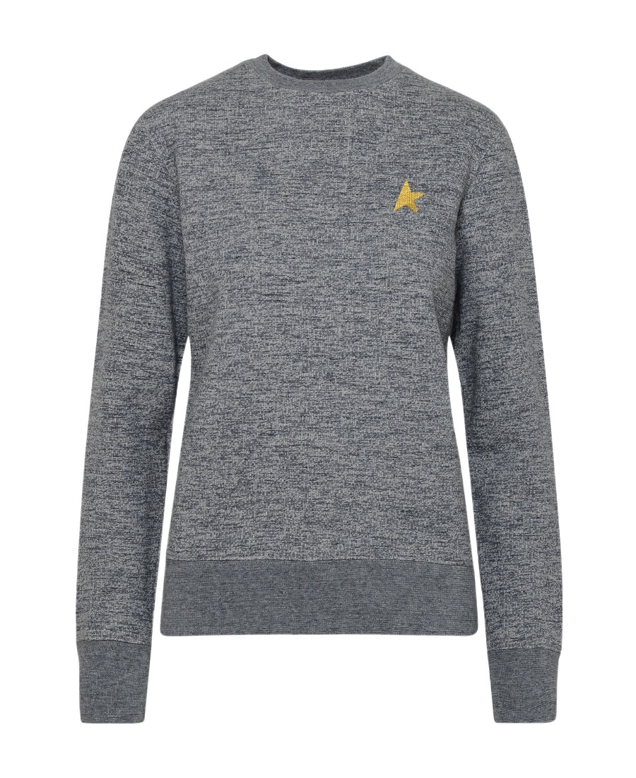 Golden Goose Star-print Sweatshirt In Gray