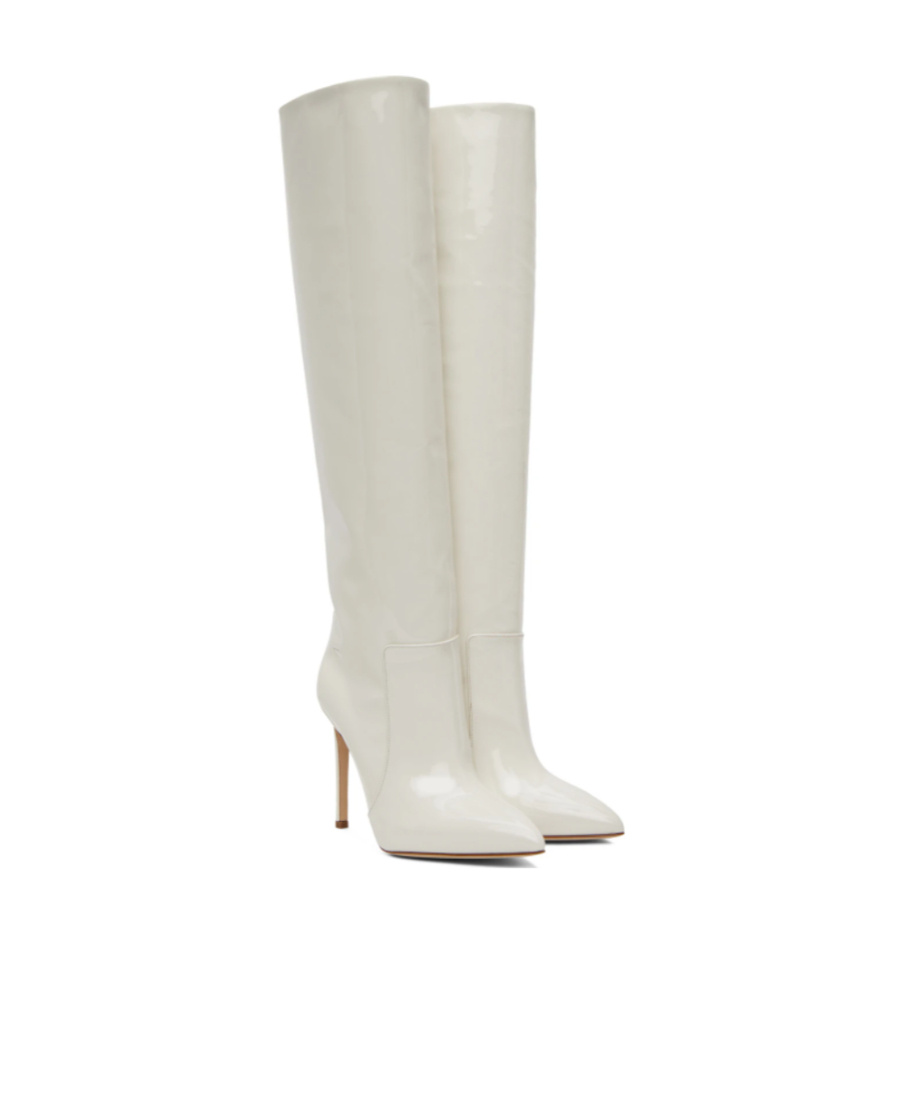 Paris Texas Pointed Boots In White
