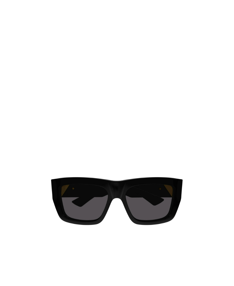 Bottega Veneta Thick Square-frame Sunglasses In Black