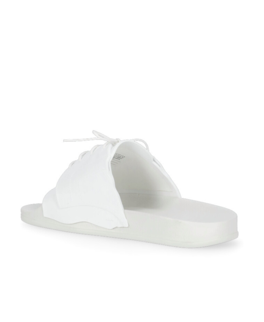 Maison Margiela Lace-up Flip Flops In White