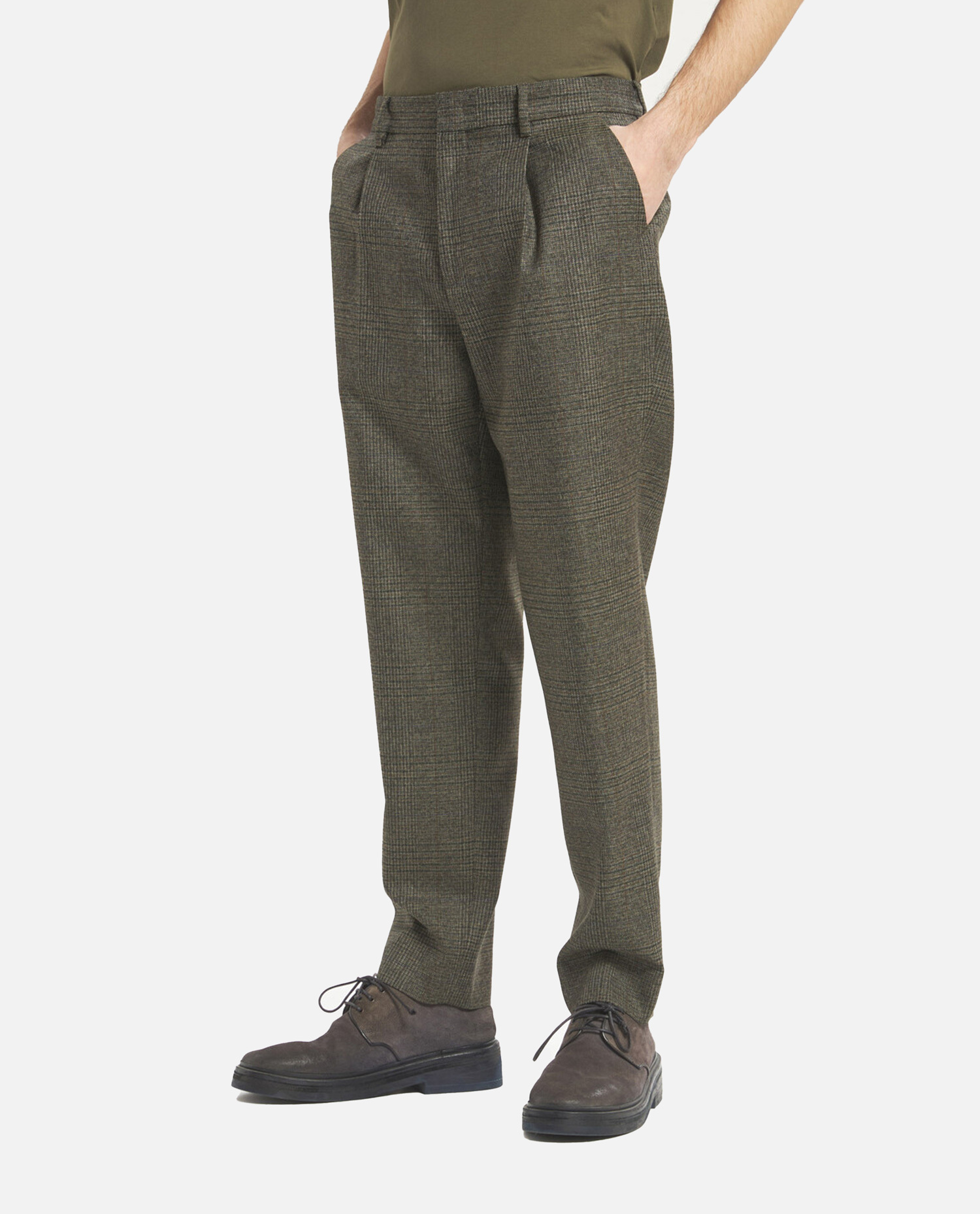 Barena Venezia Pleated Zip-up Track Pants In Green