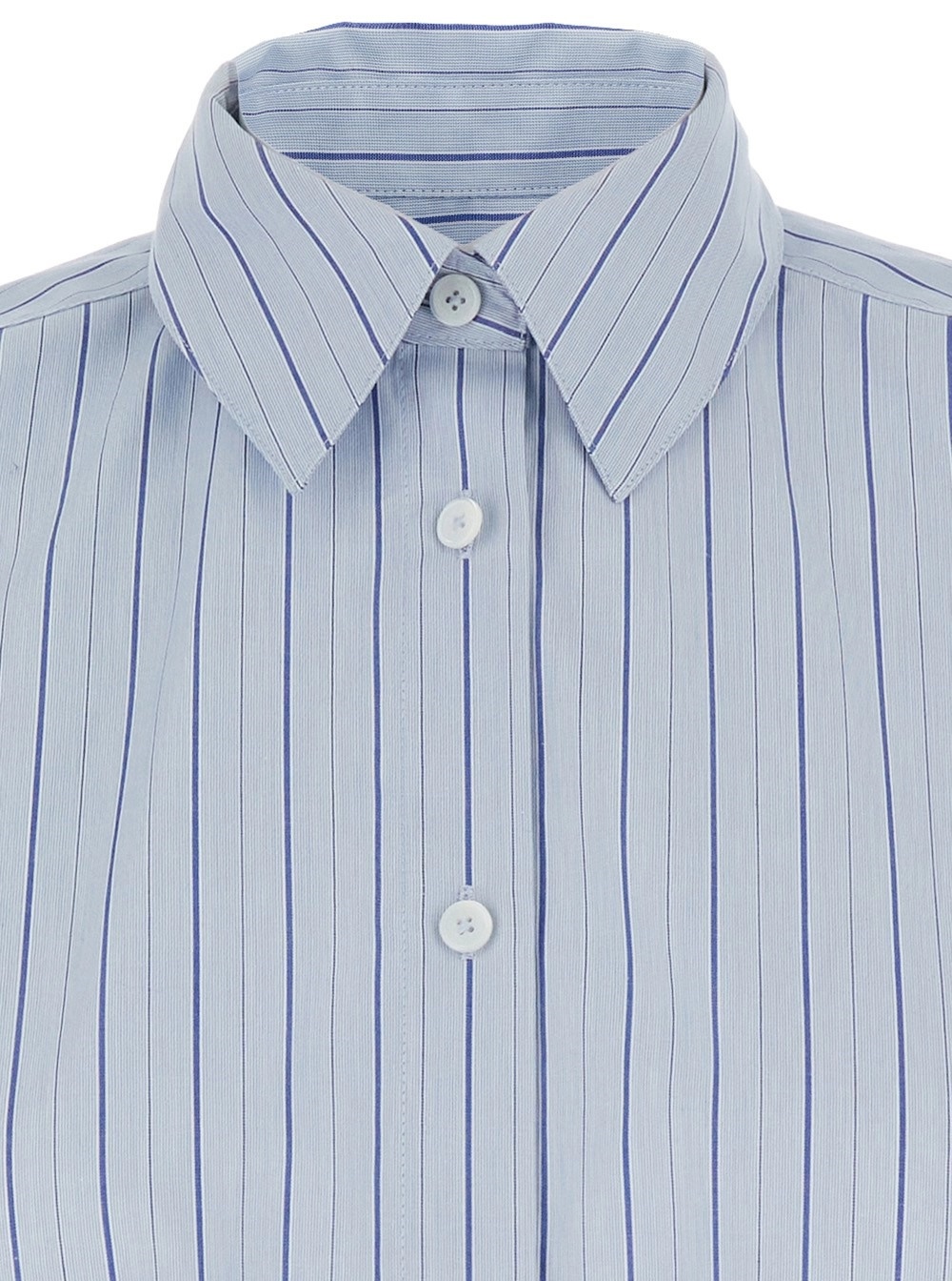 Totême Classic Striped Shirt In Blue