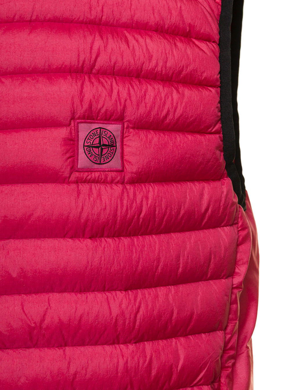 Stone Island Down Vest In Pink