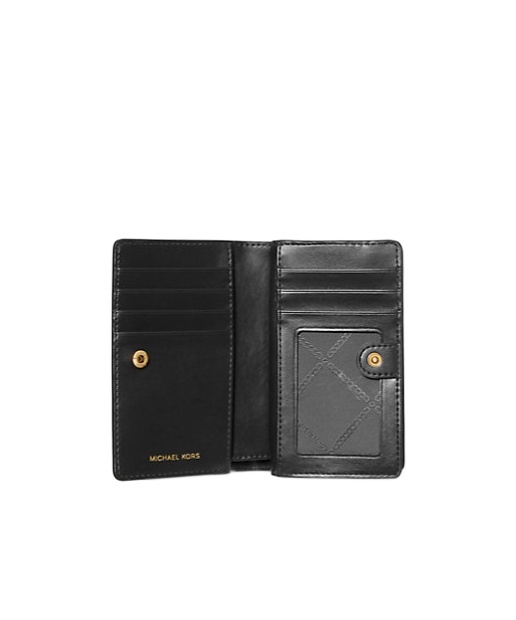 MICHAEL MICHAEL KORS MEDIUM PEBBLED LEATHER WALLET