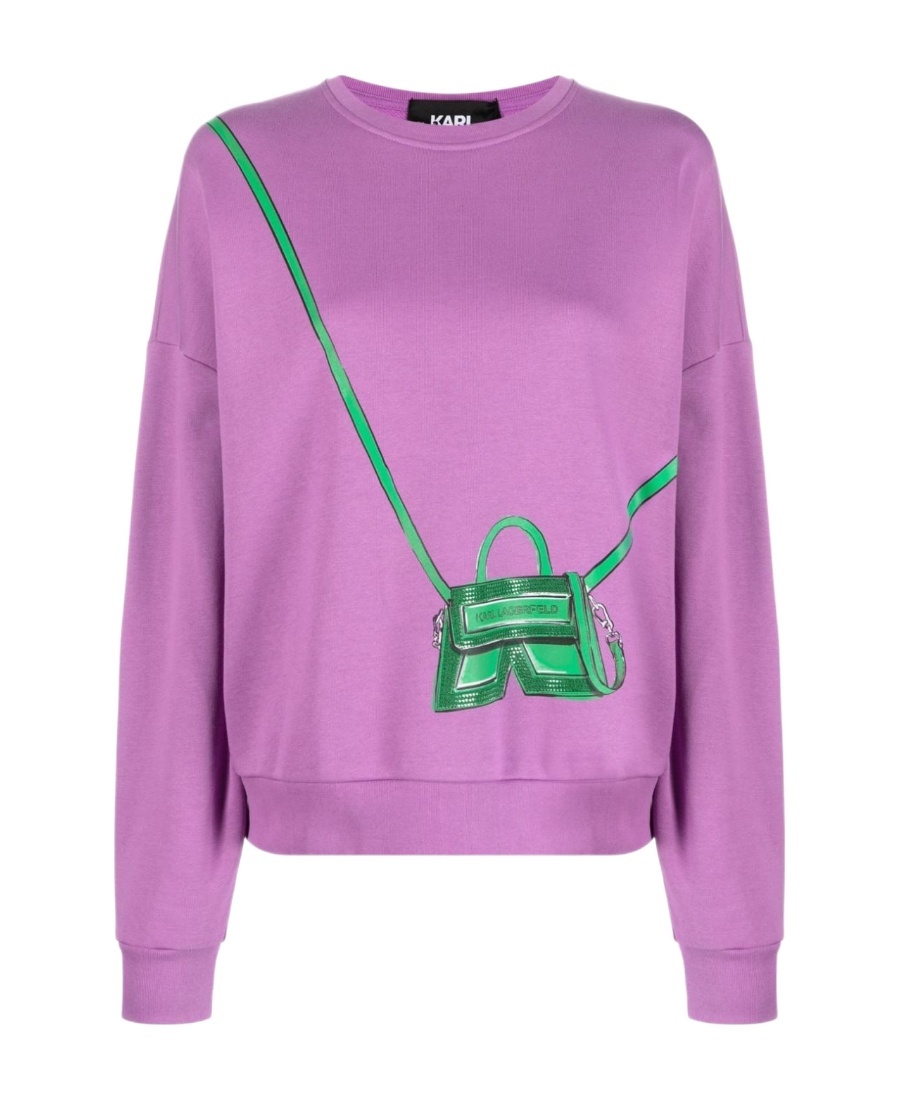 KARL LAGERFELD K/BAG GRAPHIC-PRINT SWEATSHIRT
