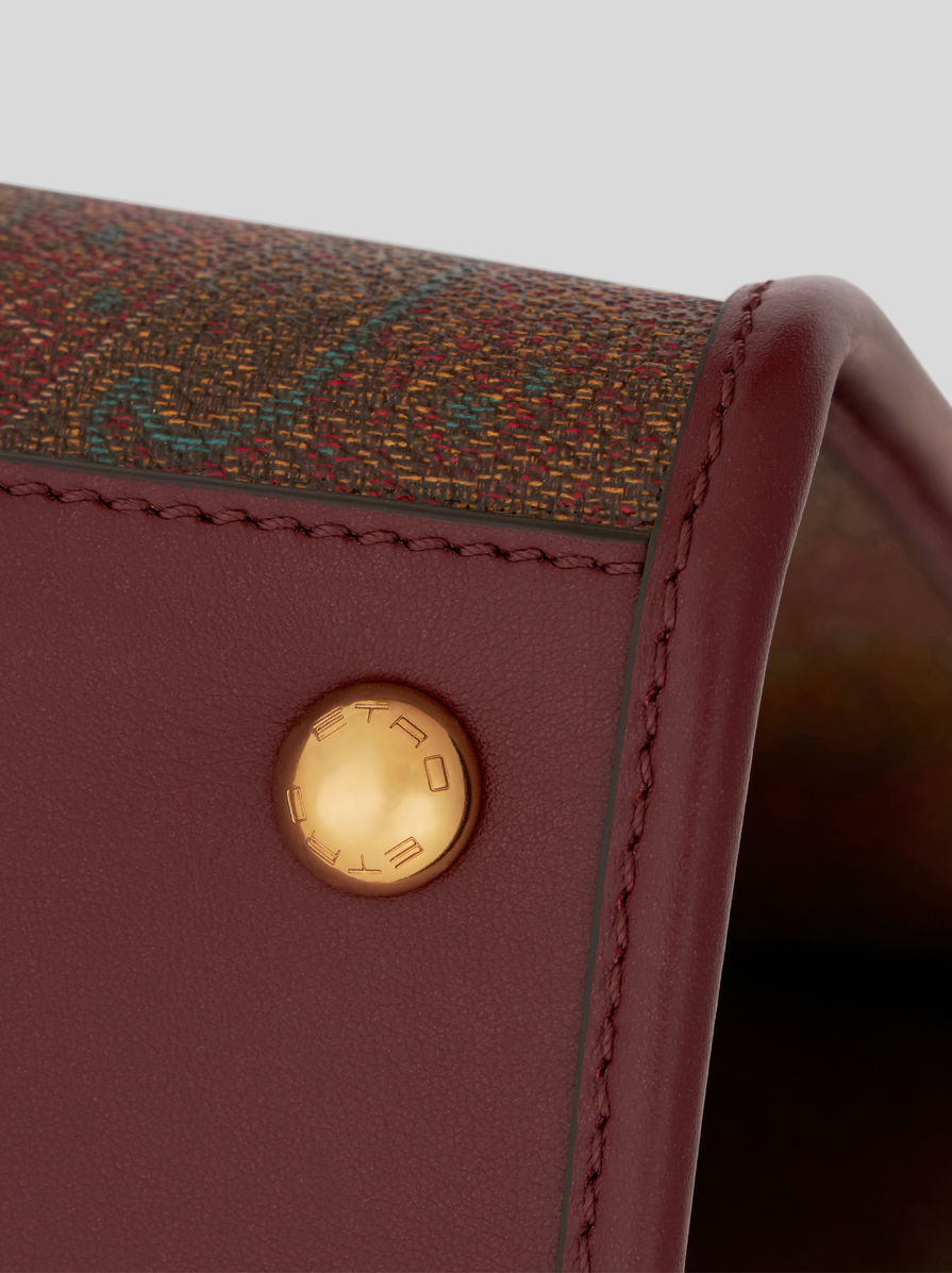 Etro Love Trotter Tote Bag Red In Brown