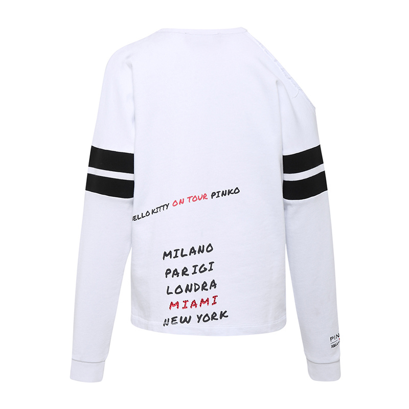 Pinko X Hello Kitty Long-sleeved T-shirt In White