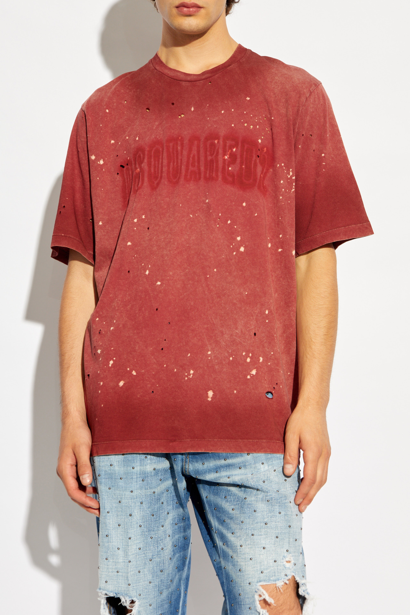 Dsquared2 Loose Fit T-shirt In Red