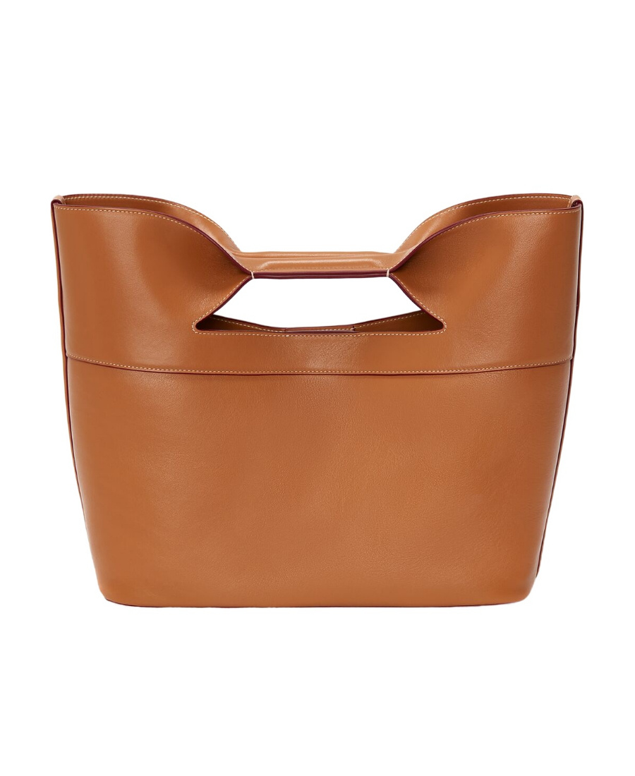 Alexander Mcqueen Logo-print Tote Bag In Brown