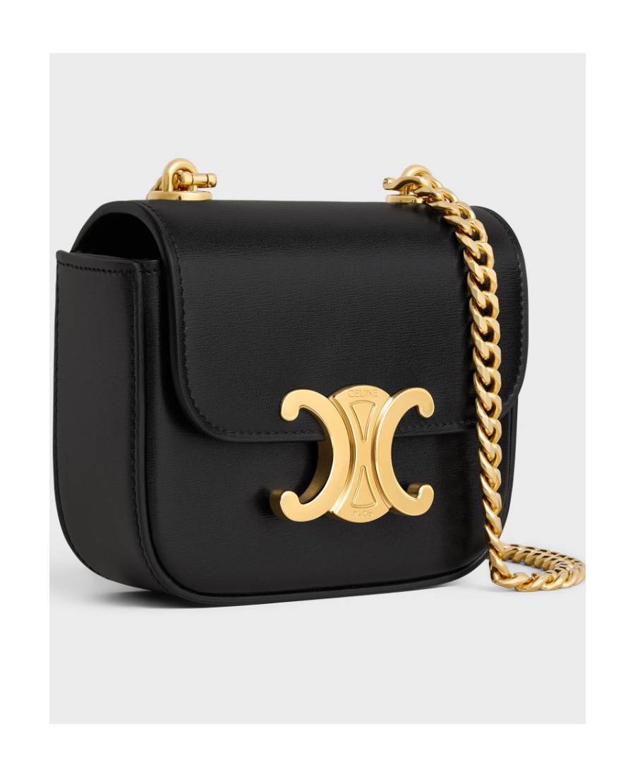 Celine Claude Flip Shoulder Bag In Black