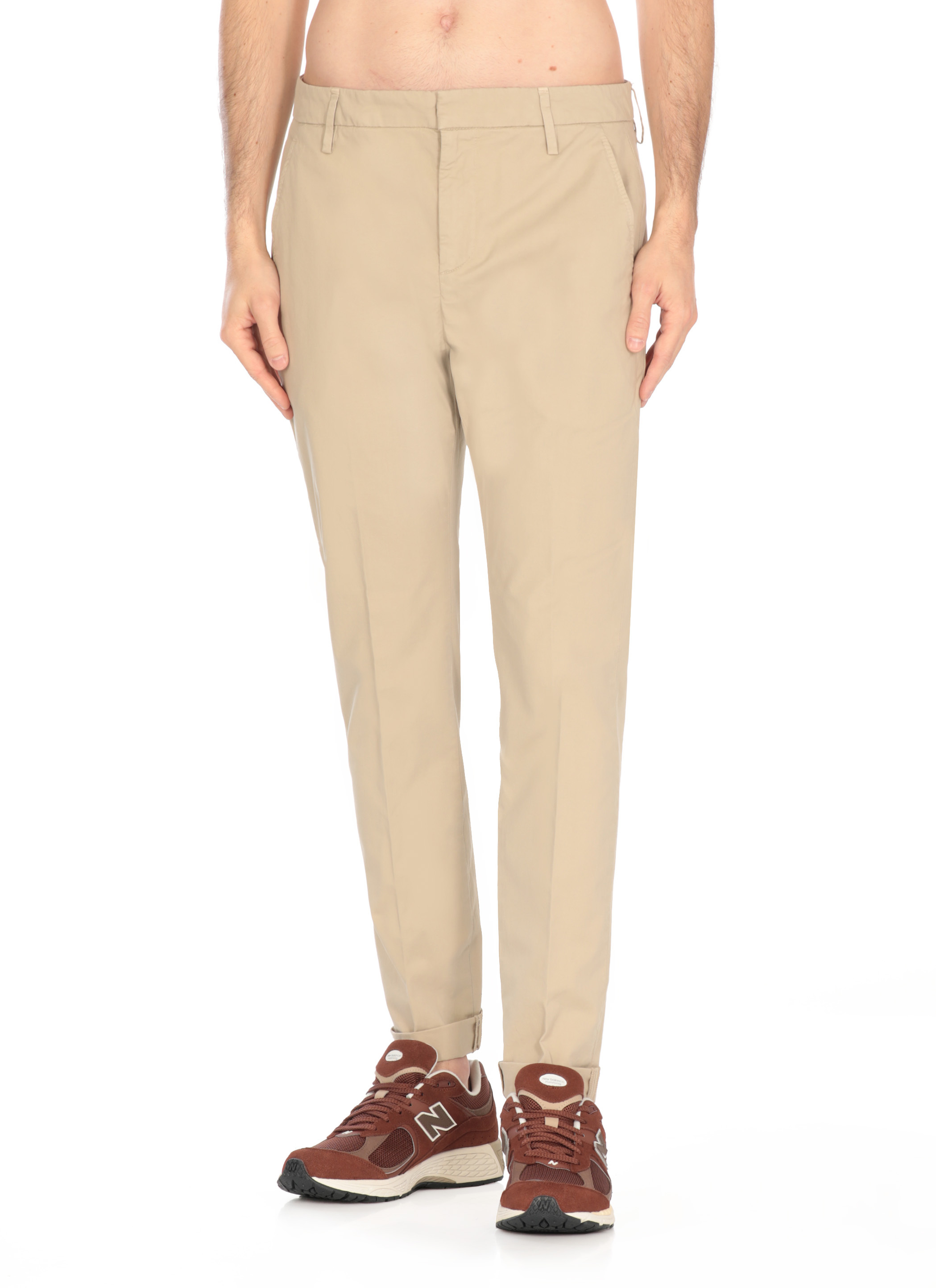 Dondup Man Pants Beige Size 36 Viscose, Polyamide, Elastane