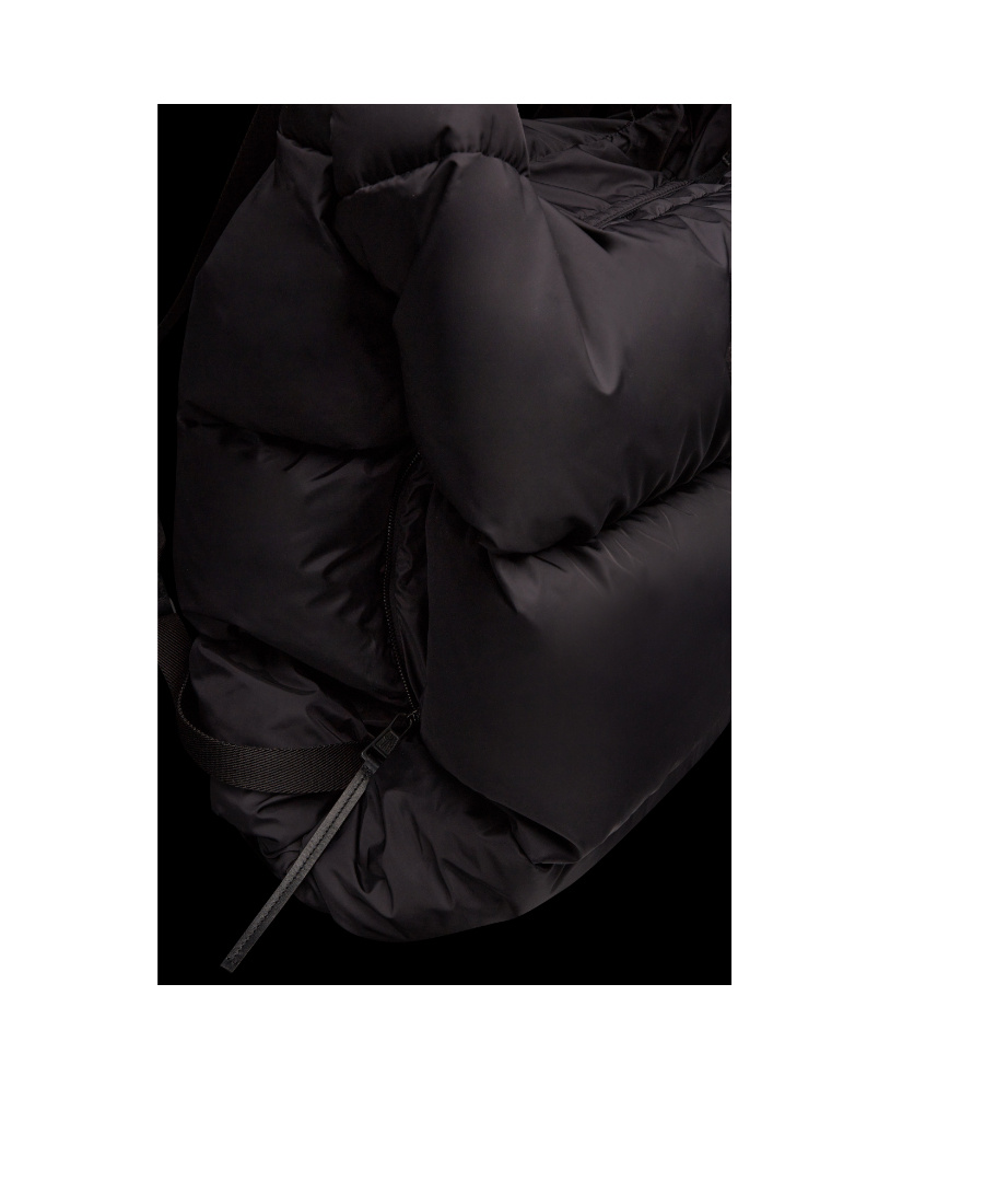Moncler Legere Logo-patch Padded Backpack In Black