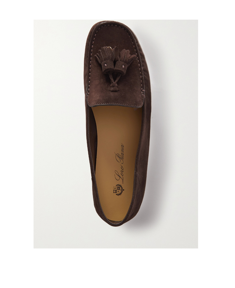 Loro Piana Dotted Soles Love Shoes In Brown