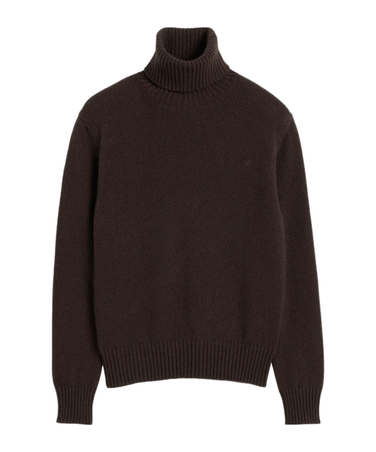 Ami Alexandre Mattiussi Ami De Coeur Cashmere-wool Blend Jumper In Black