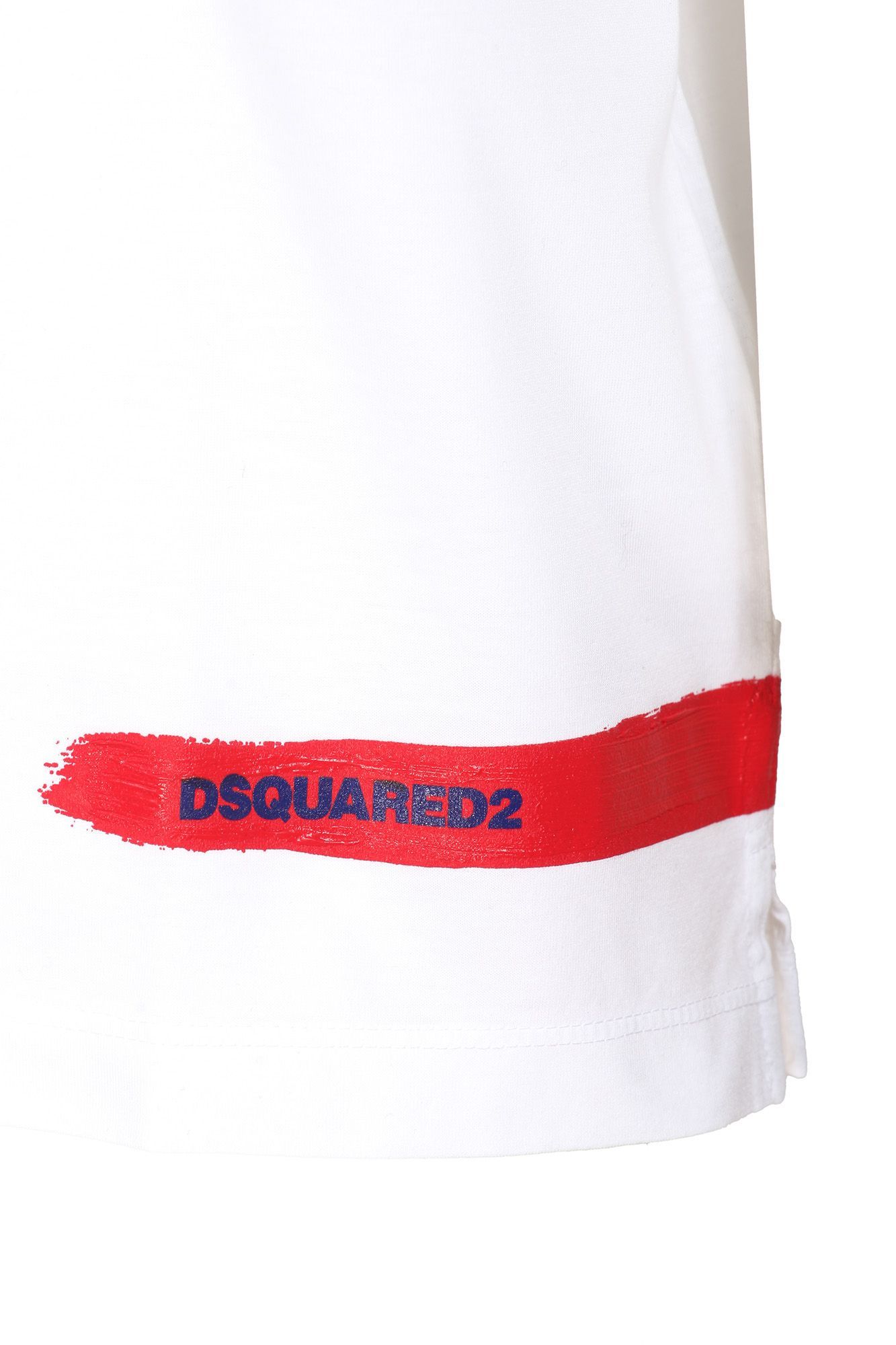 Dsquared2 Logo Printed Crewneck T-shirt In White