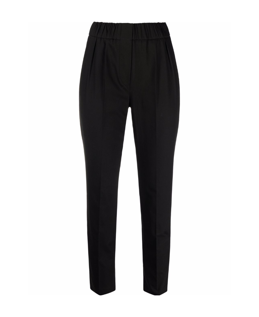Shop Brunello Cucinelli Straight-leg Cropped Trousers In Black