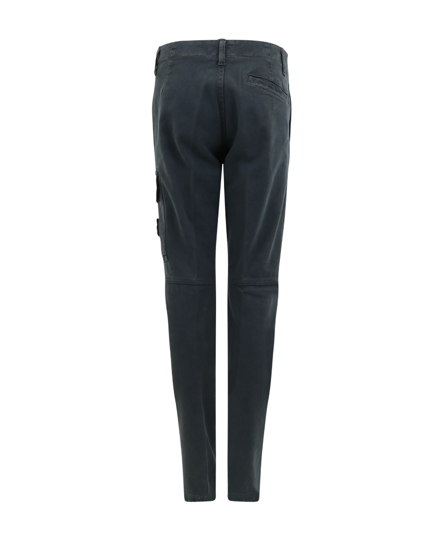 Stone Island Logo-patch Cargo Pants In Black