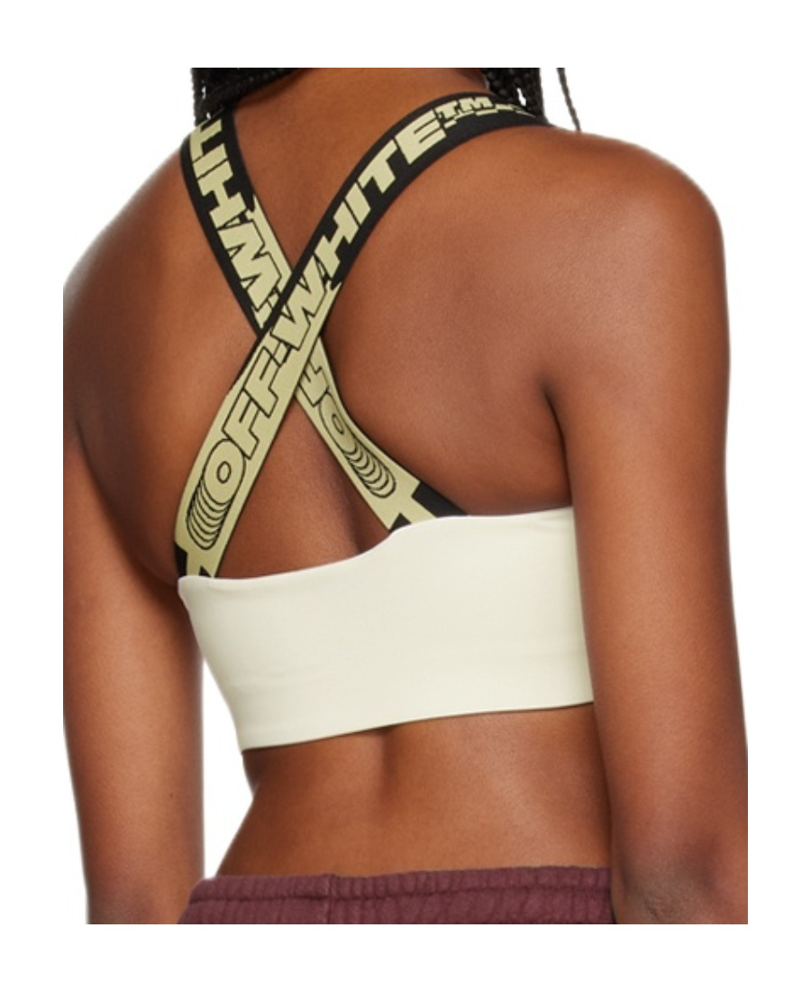 Off-white Sleeveless Cropped Top In White
