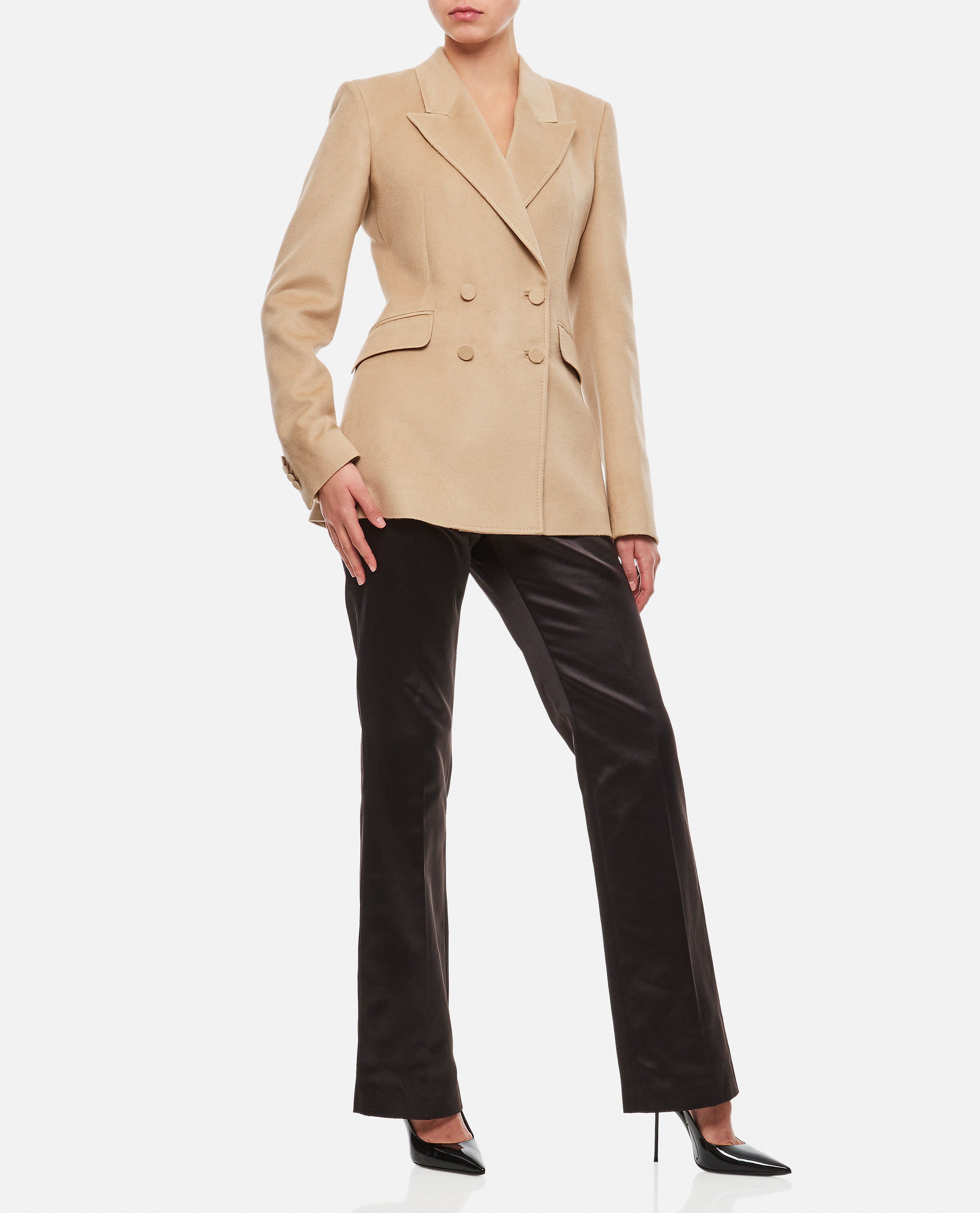 Gabriela Hearst Long Sleeved Suit Jacket In Nude