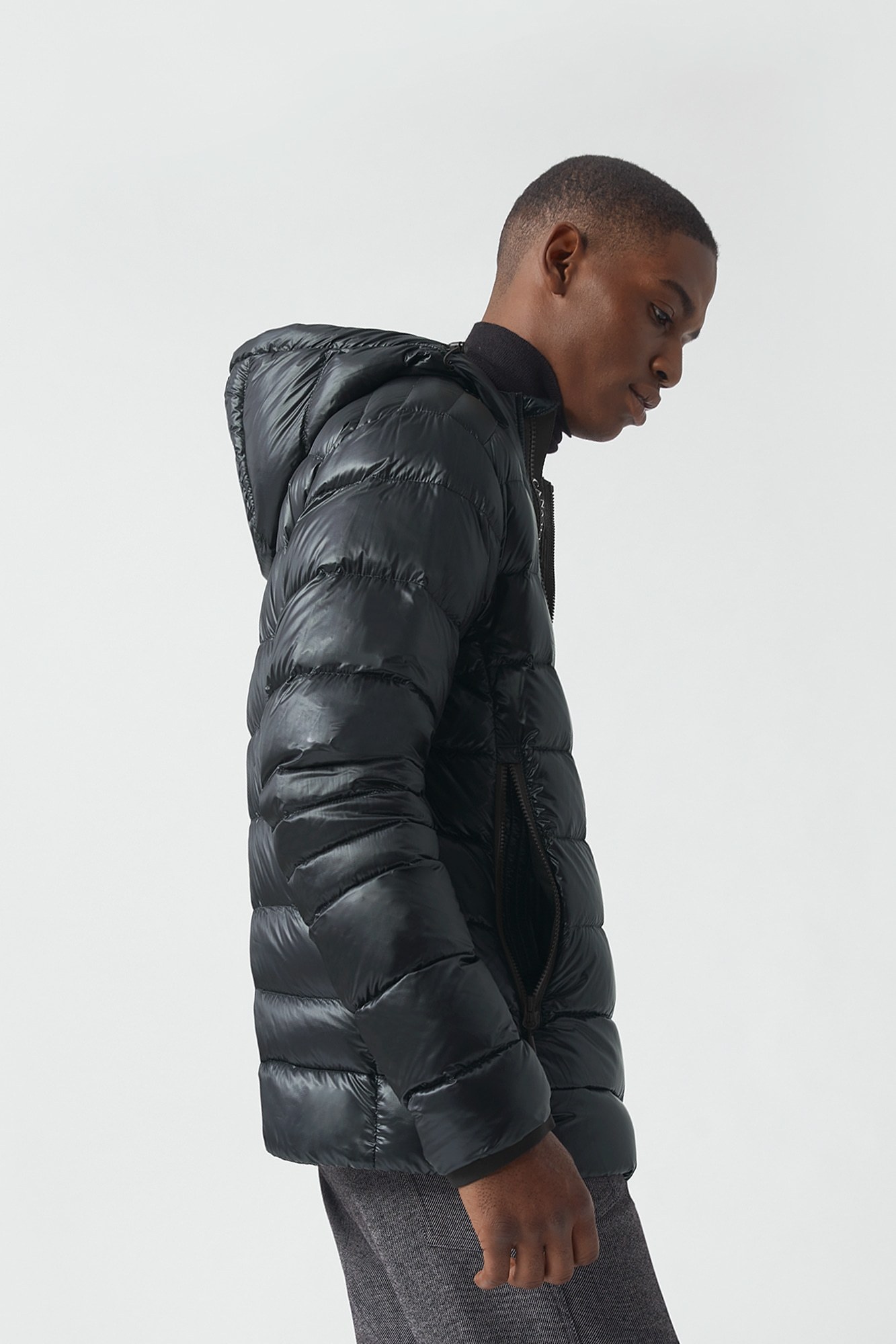 Shop Canada Goose Core Crofton Quilted Hooded Jacket In Black