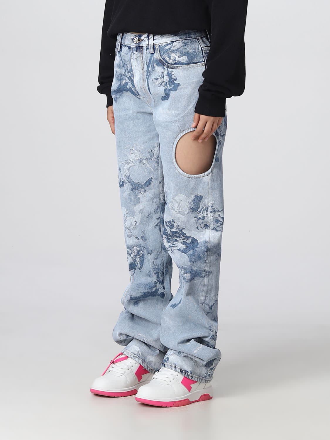 Off-white Sky Meteor Cool Baggy Jeans In Blue