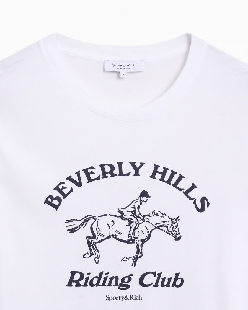 Sporty And Rich Beverly Hills Riding Club T-shirt In White