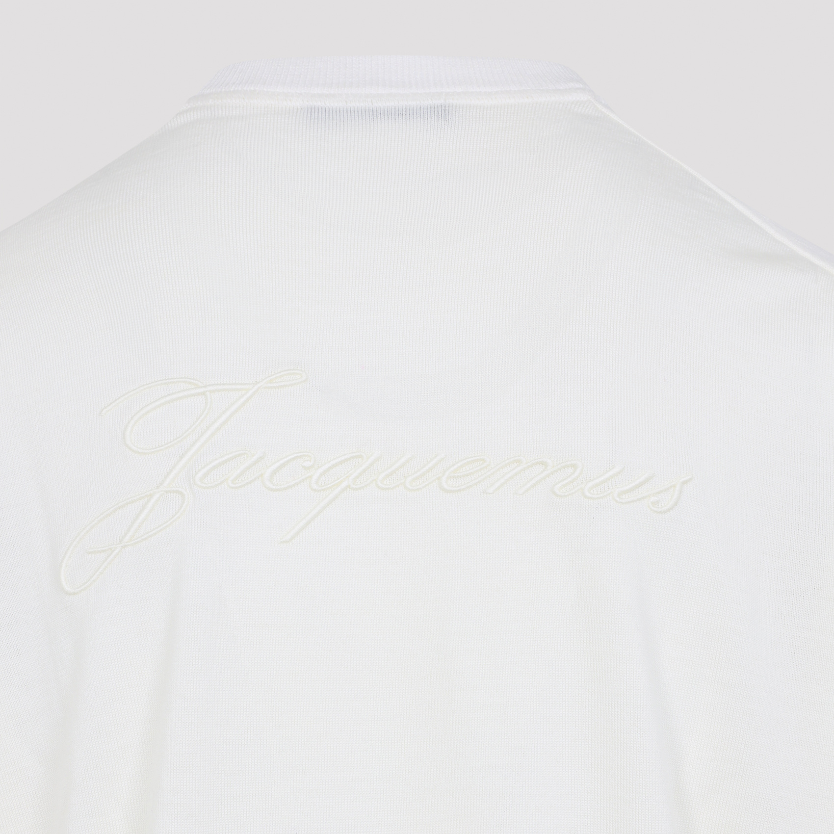 Jacquemus Long Sleeve Sweater In White