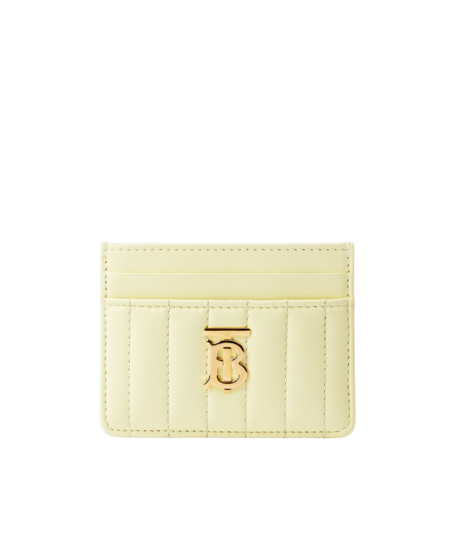 Burberry Lola Quilted Cardholder In Brown