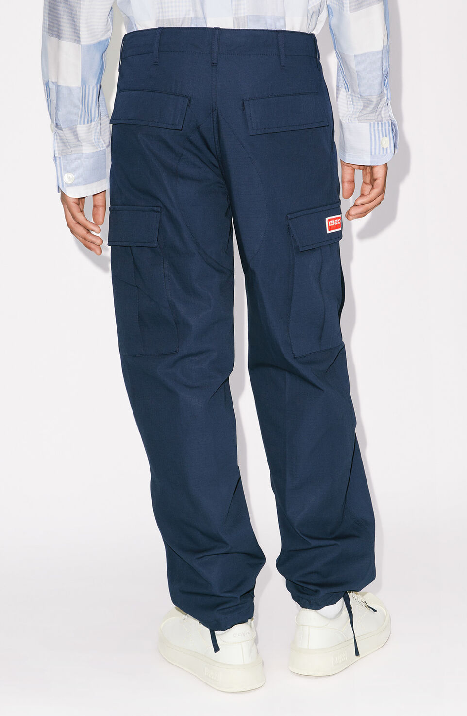 Kenzo Cargo Pants In Blue