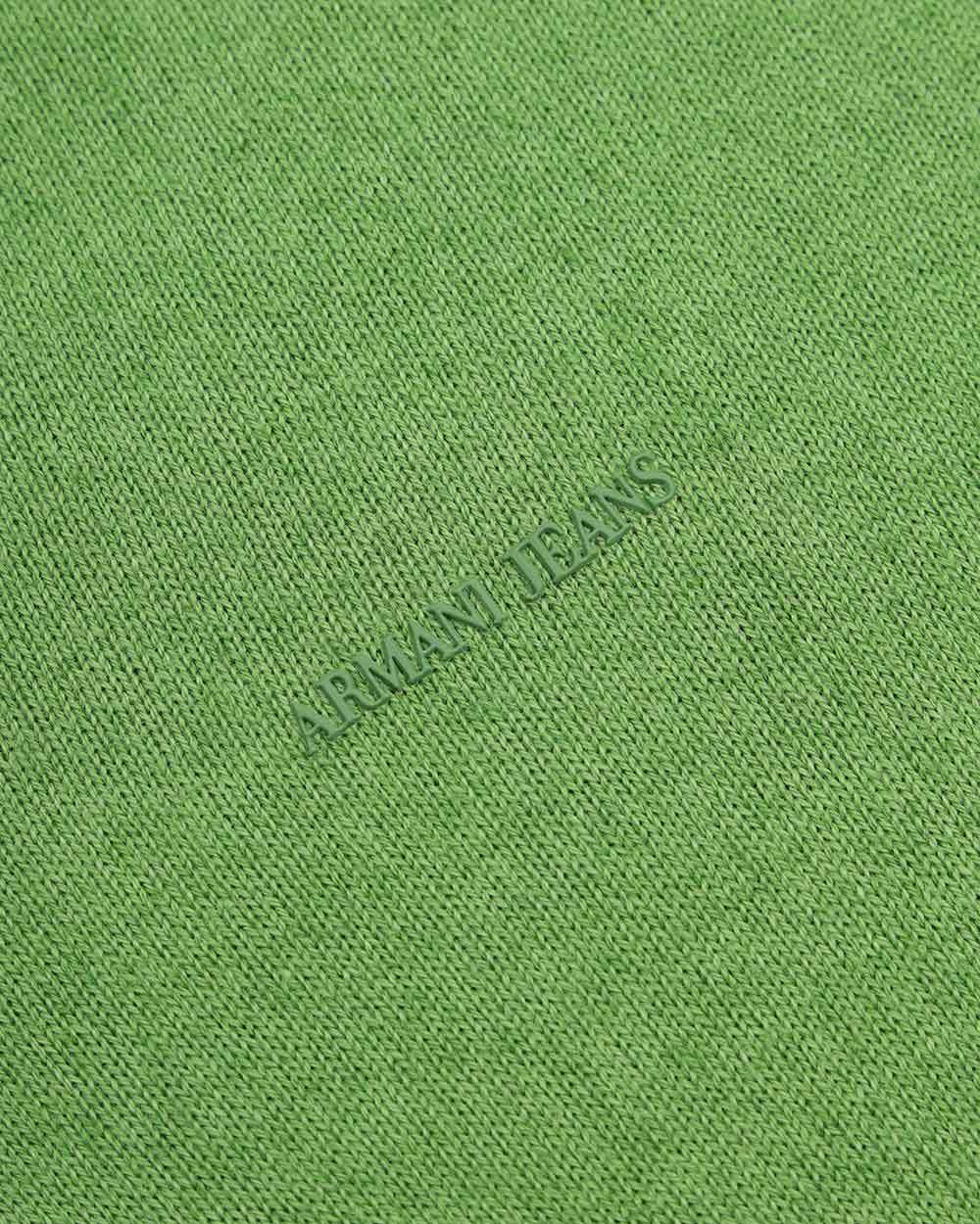 Armani Jeans V-neck Pullover In Green