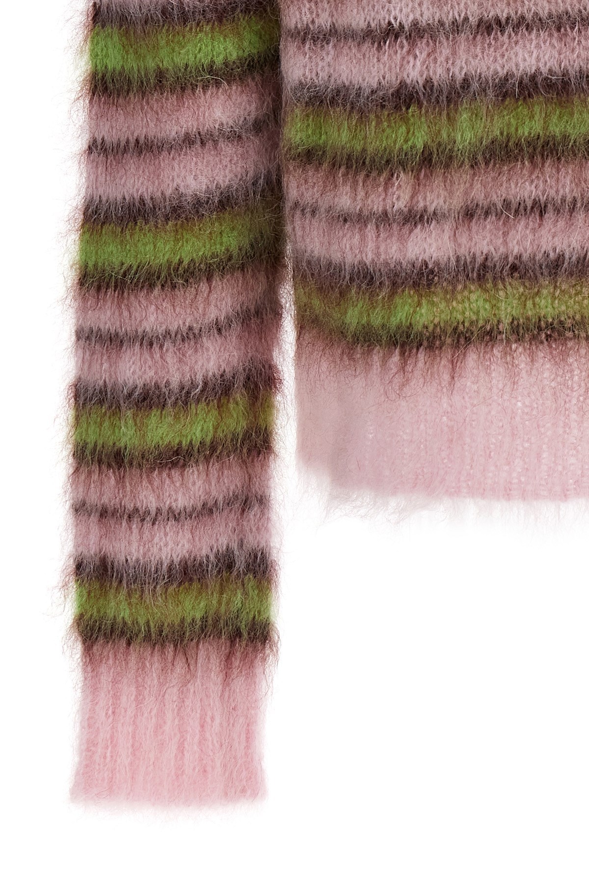 Marni Iconic Brushed Stripes Sweater In Multicolor
