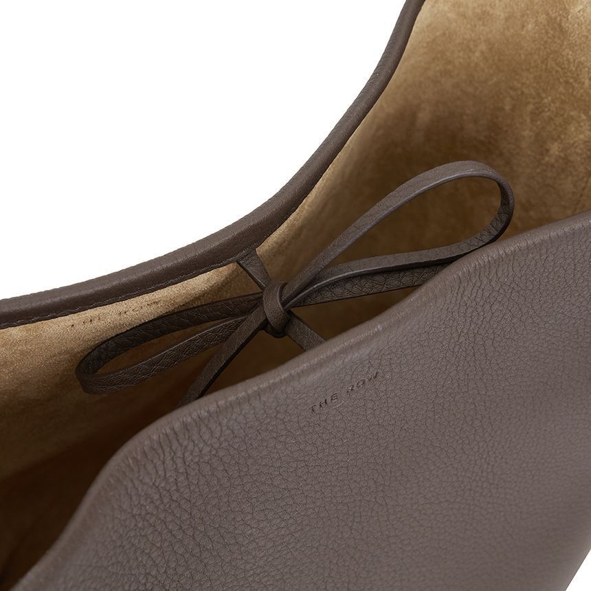 The Row N/s Park Grain-leather Shoulder Bag In Brown