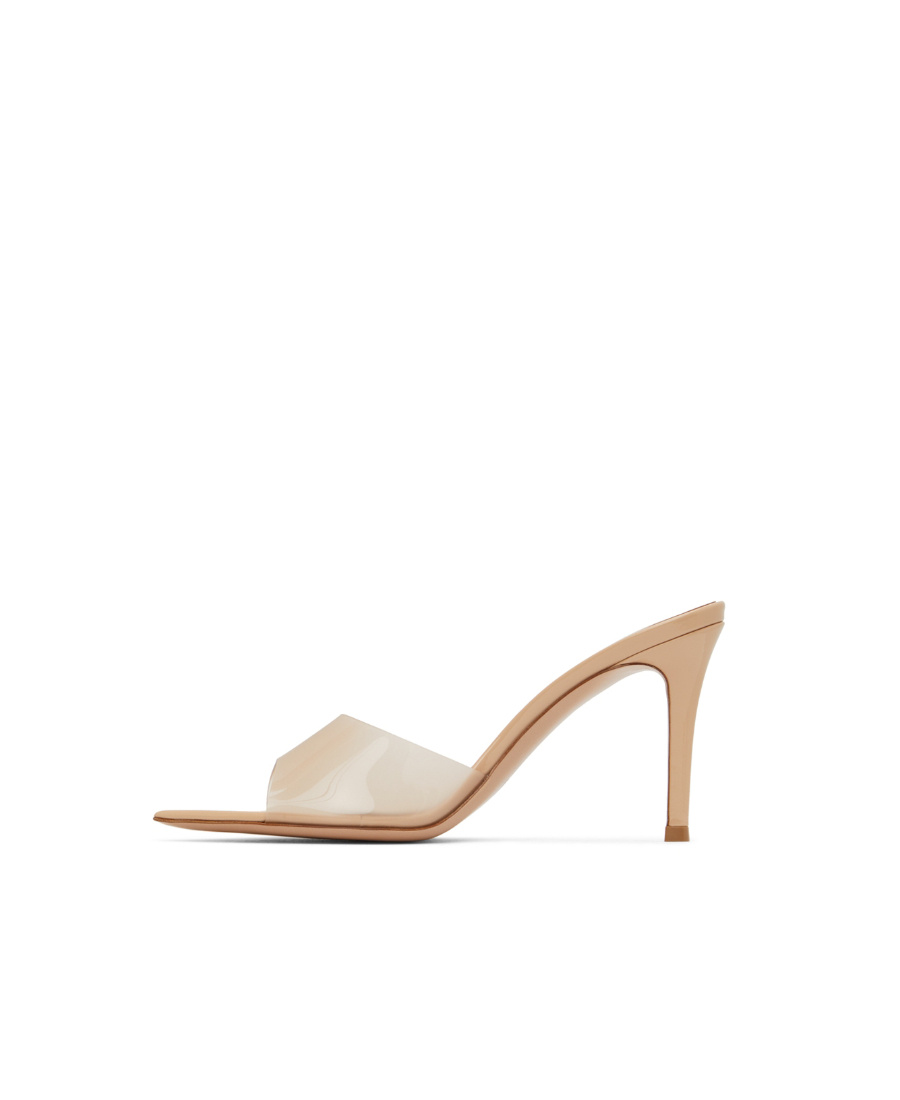 Gianvito Rossi Elle 85mm Transparent-strap Sandals In Nude