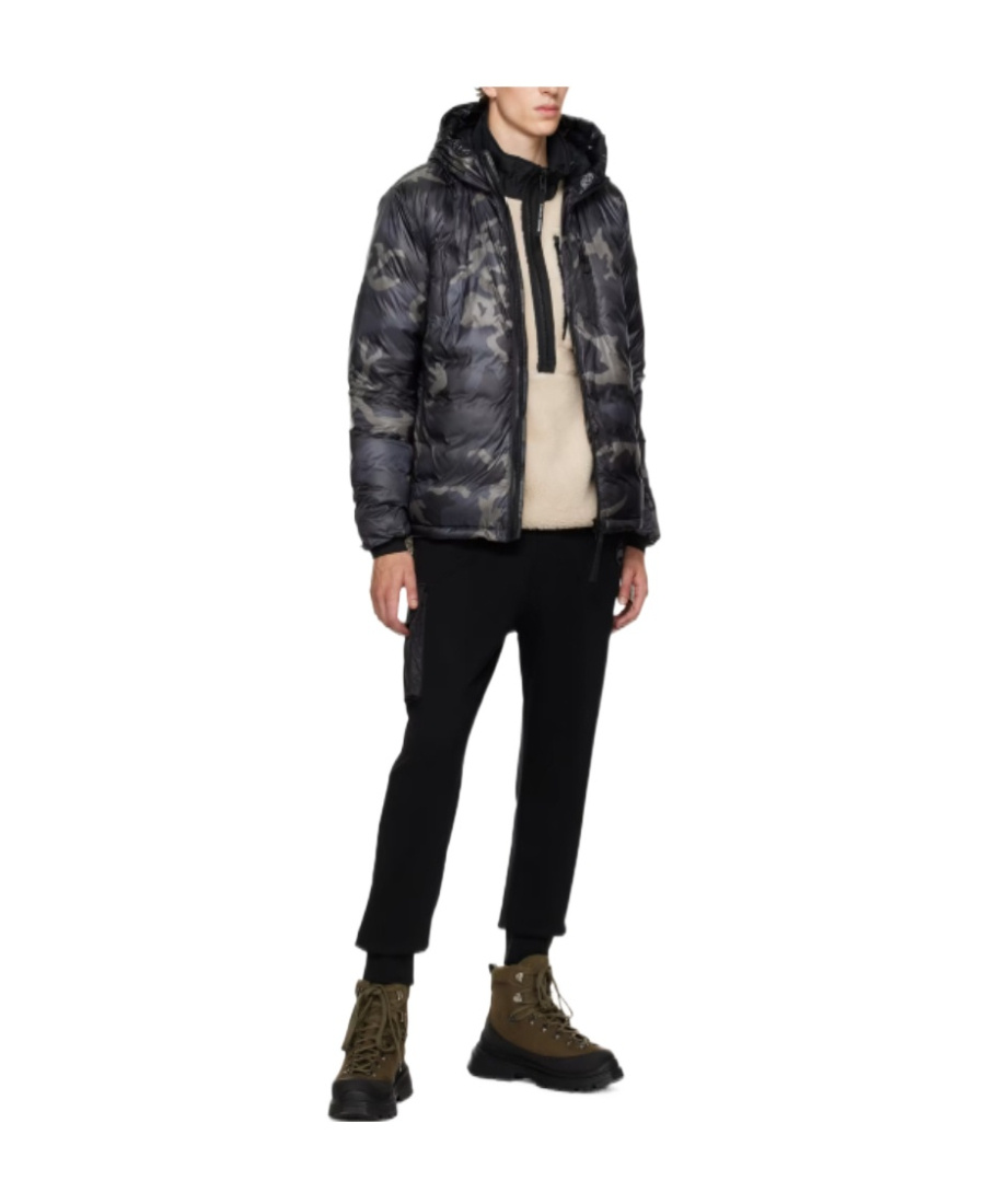 Canada Goose Black Lodge Down Jacket In Black