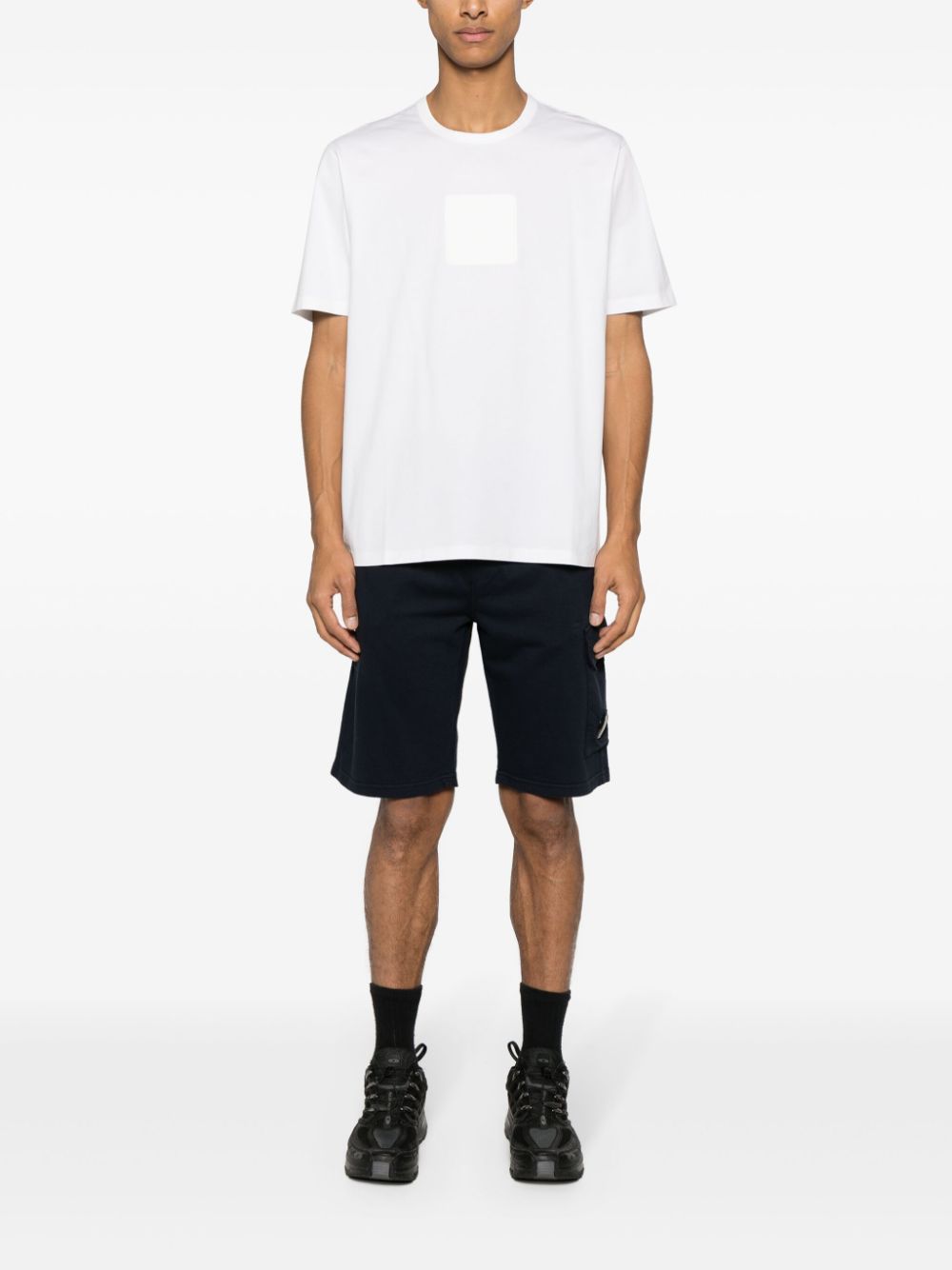 C.p. Company C.p.company Light Fleece Lens Shorts In Multi