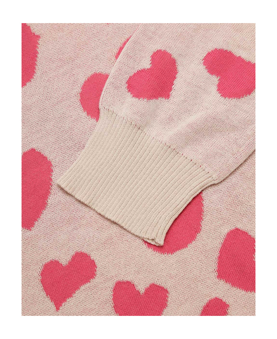 Sportmax Love Pattern Pullover In Nude