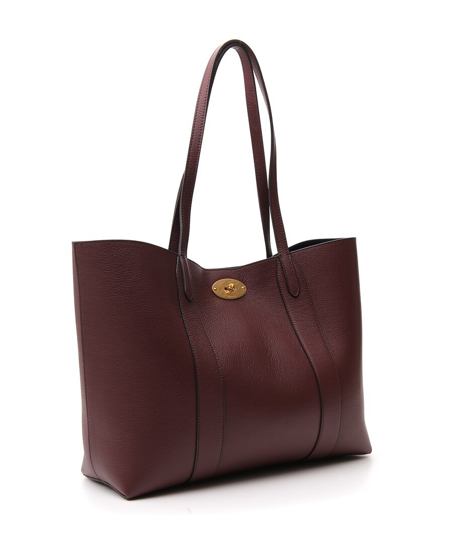 Mulberry Bayswater Bag In Micro Grained Leather In Red