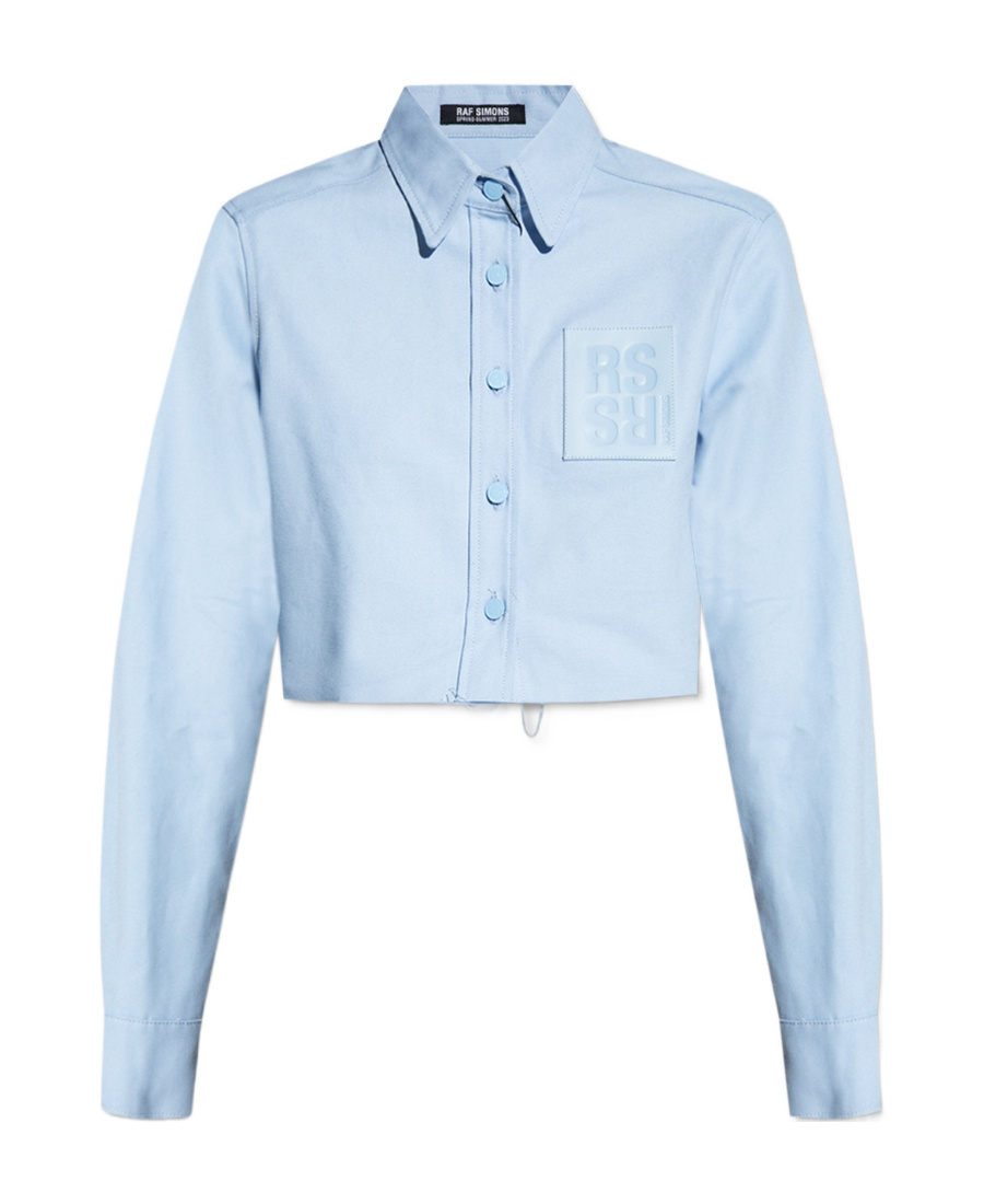 RAF SIMONS CROPPED COTTON SHIRT