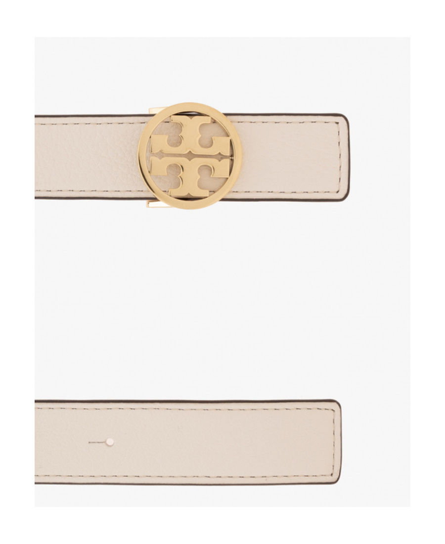 TORY BURCH REVERSIBLE LOGO-BUCKLE LEATHER BELT