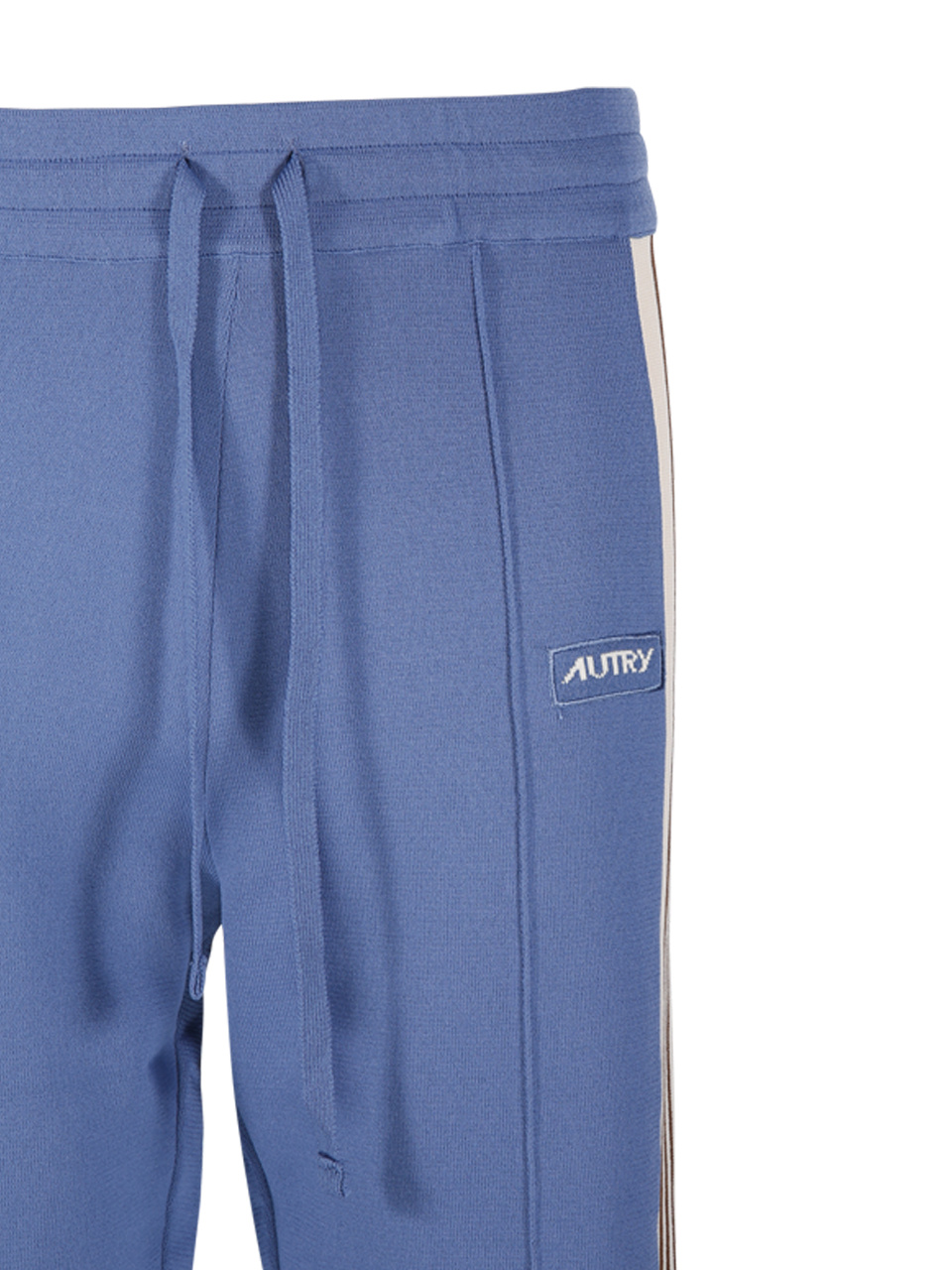 Shop Autry Logo Embroidered Track Pants In Blue