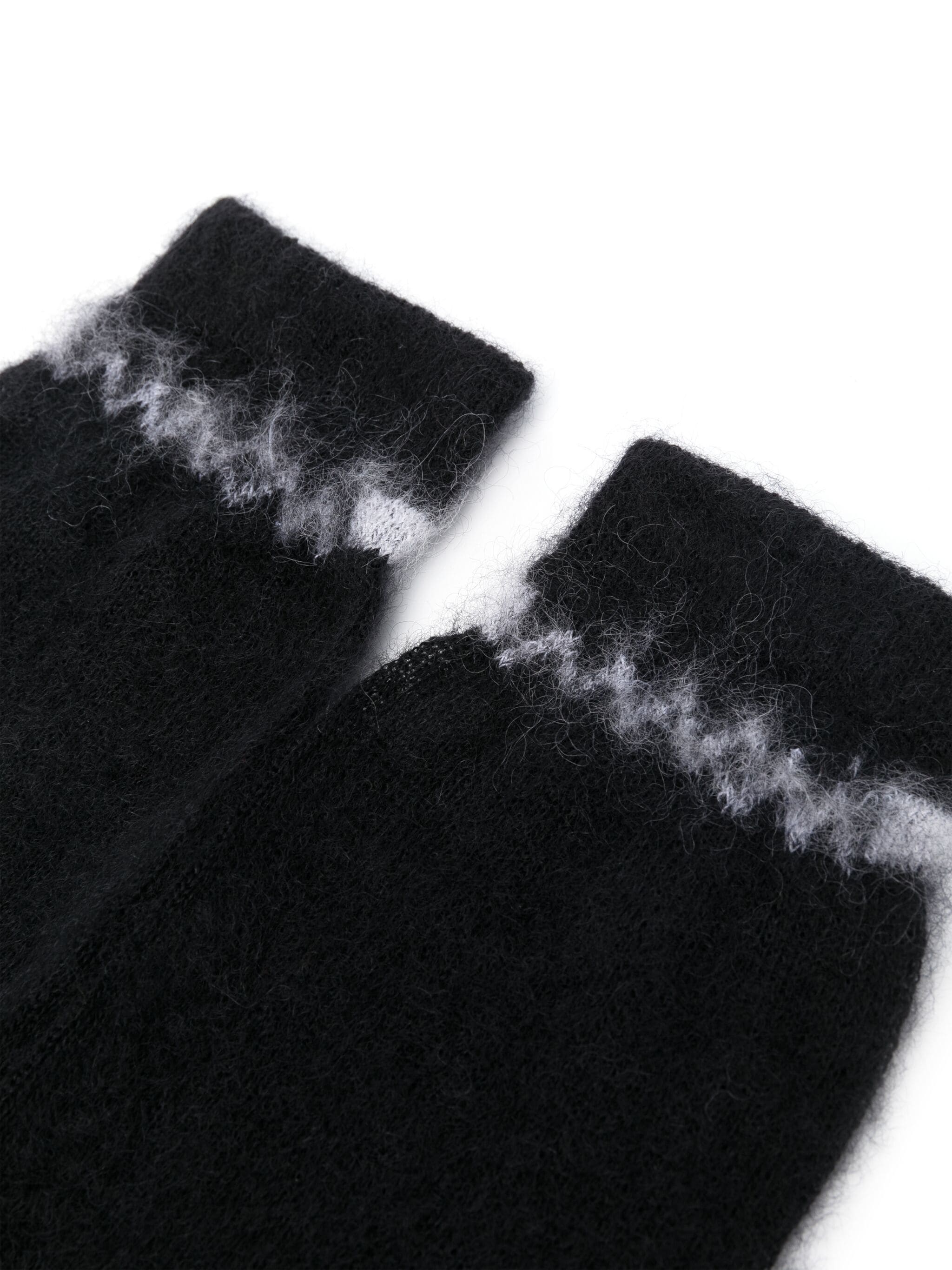 Shop Marni Fingerless Gloves In Black